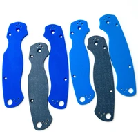 1 pair custom g10 material folding knife handle patches grip scales for spyderc c81 paramilitary 2 spider para2 diy accessories