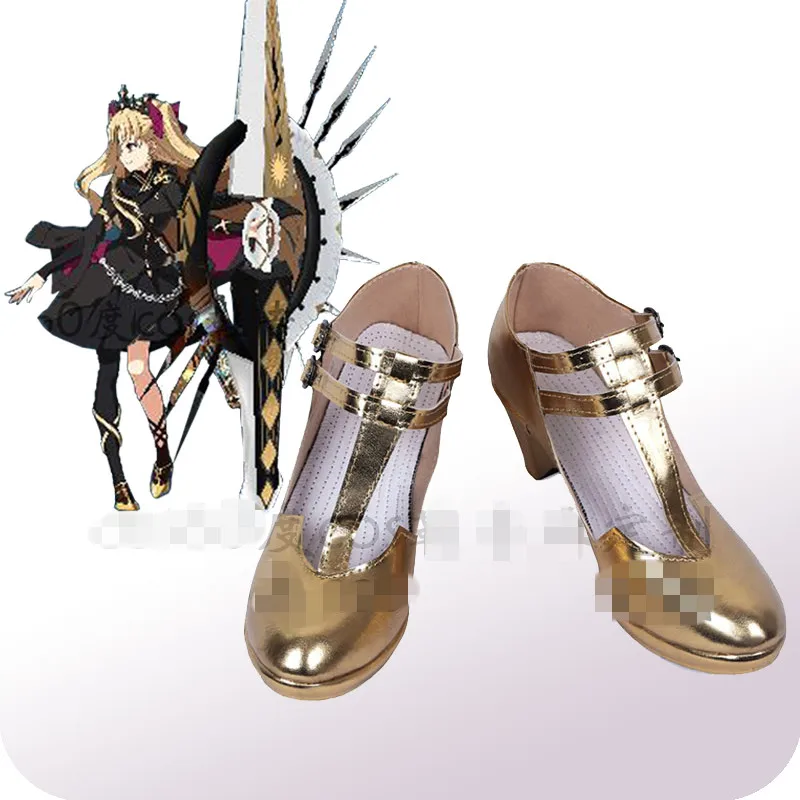 

Аниме Косплей Fate/большой заказ FGO Ereshkigal косплей обувь Irkalla Золотые каблуки A