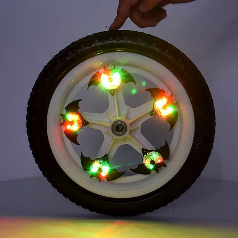 Sepeda Berbicara Lampu LED Roda Sepeda Lampu Keselamatan Peringatan Lampu Tahan Air dengan Baterai Kolam Bersepeda Alat Ekstra