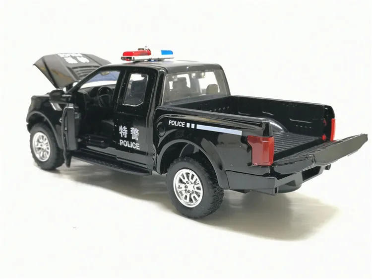 Мини-Игрушечный Грузовик 1:32 модель игрушечного автомобиля для Ford F150 Raptor звуковой светильник автомобиль детские игрушки