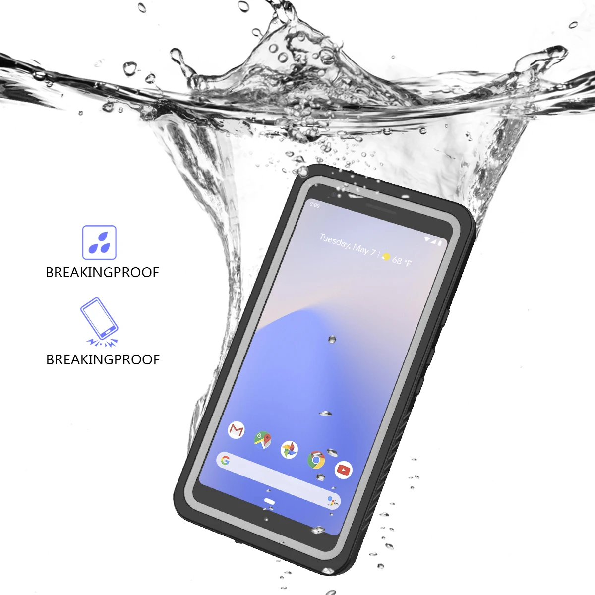 Для Google Pixel 3a XL Чехол IP68 водонепроницаемый 360 градусов Защита от падения