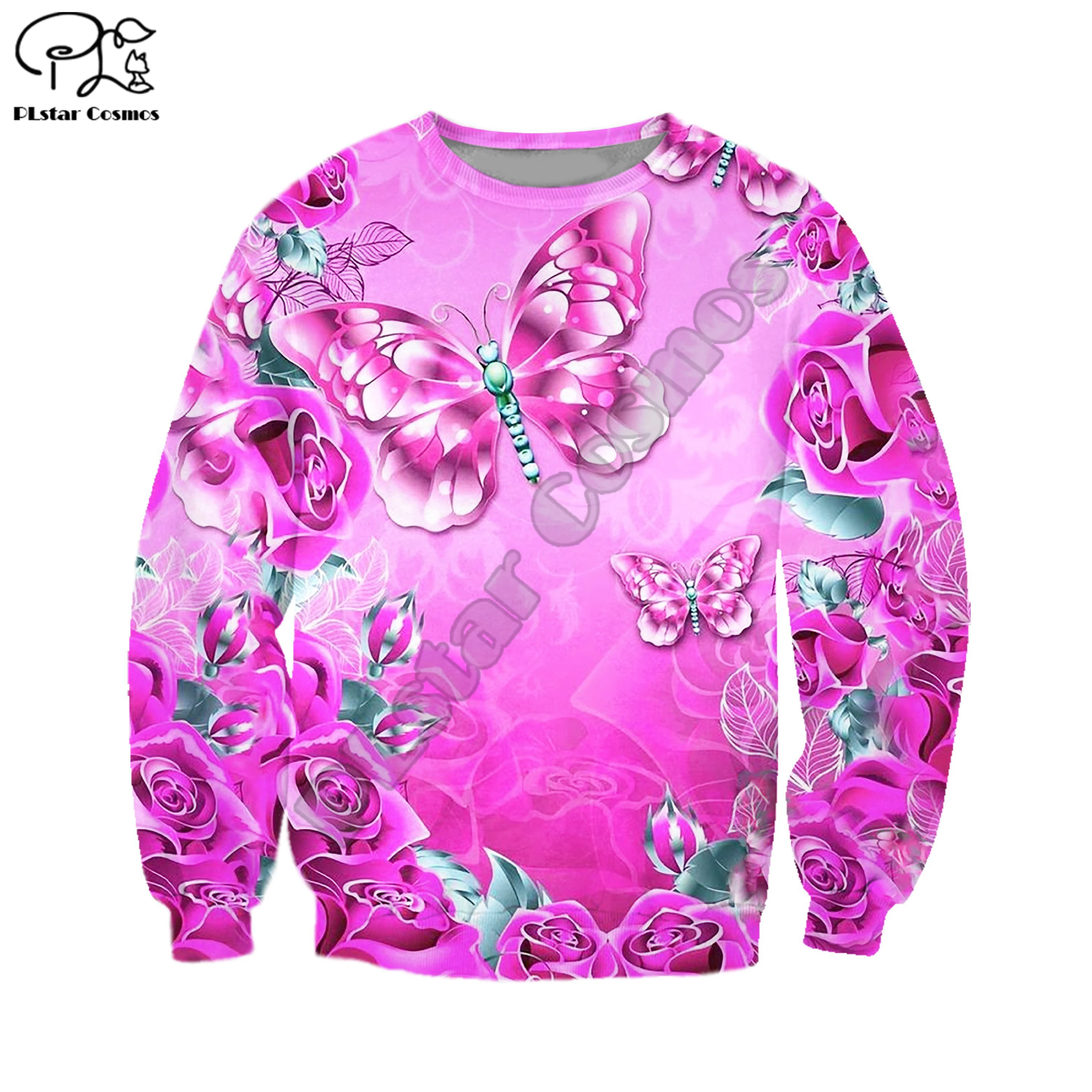 

PLstar Cosmos 3DPrint Animal Butterfly Colorful Unisex Men and Women Unisex Harajuku Streetwear Funny Hoodies/Sweatshirt/Zip A-3
