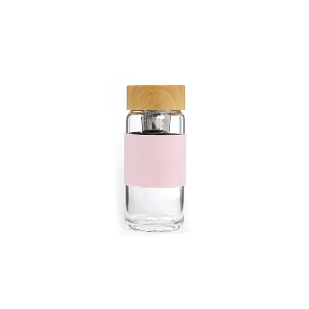 

350ml Double-layer Thermal Glass Cup Heat Resistant Tea Coffee Milk Drinking