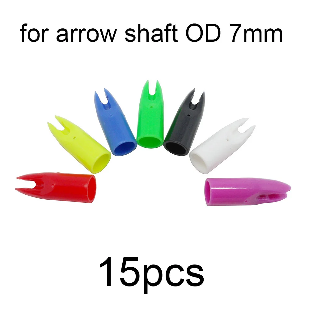15 шт. держатели для стрельбы из лука с клеем пластиковые внешние стрел диаметром 7