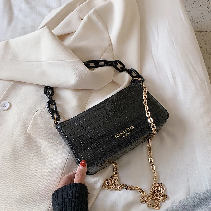 

2021 New High-quality Leather Rhombus Chain Bag Brand Designer Fashion Ladies Casual All-match Single Shoulder Messenger Bag