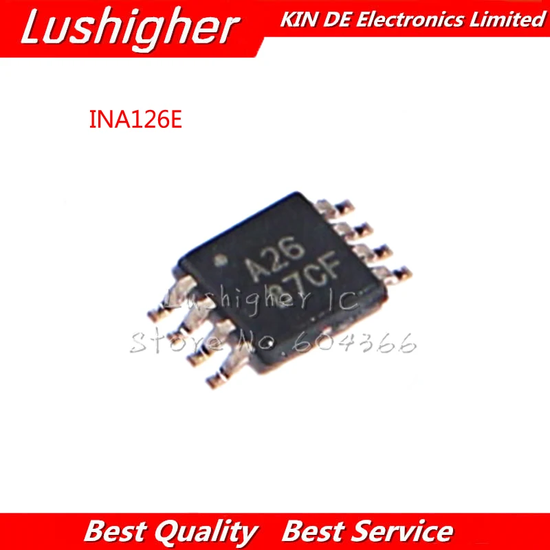 

10PCS INA126E A26 MSOP8 INA126