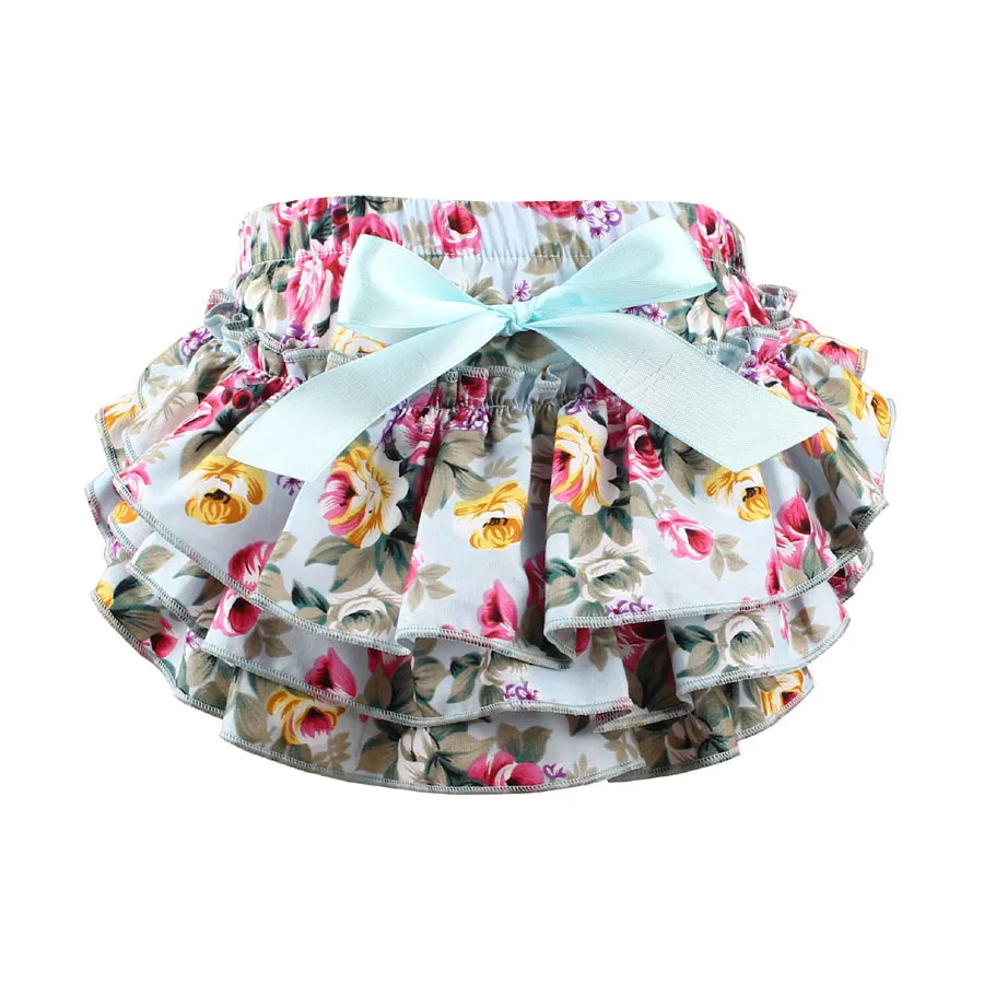 Baby Girl Bloomers free Headband Baby Clothing flower Bow cotton Baby Shorts Ruffle Diaper Cover Bloomer Baby Panties