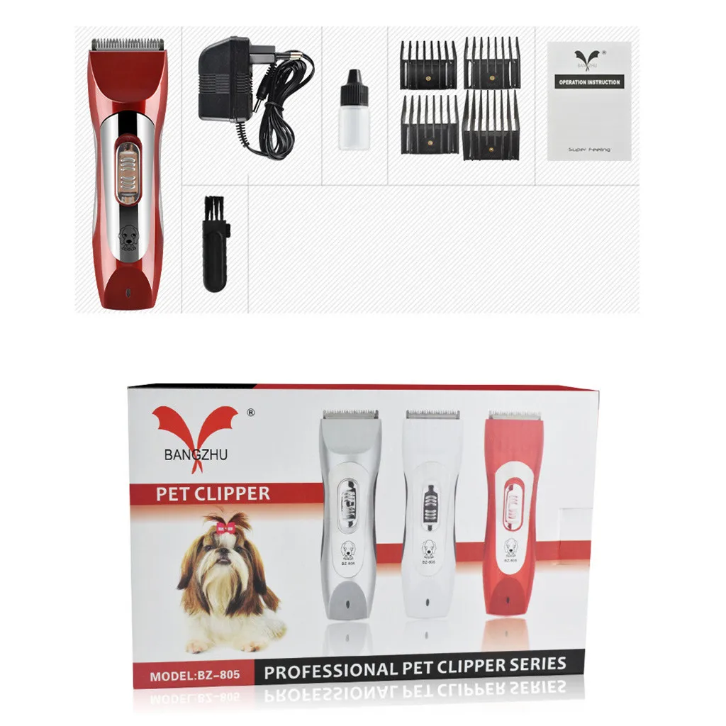 

Pet Dog Cat Hair Remover Electric Shaver Trimming Grooming Tool Kit Usb Rechargeable Shavers Dog Trimmers Clippers Hair Cutter