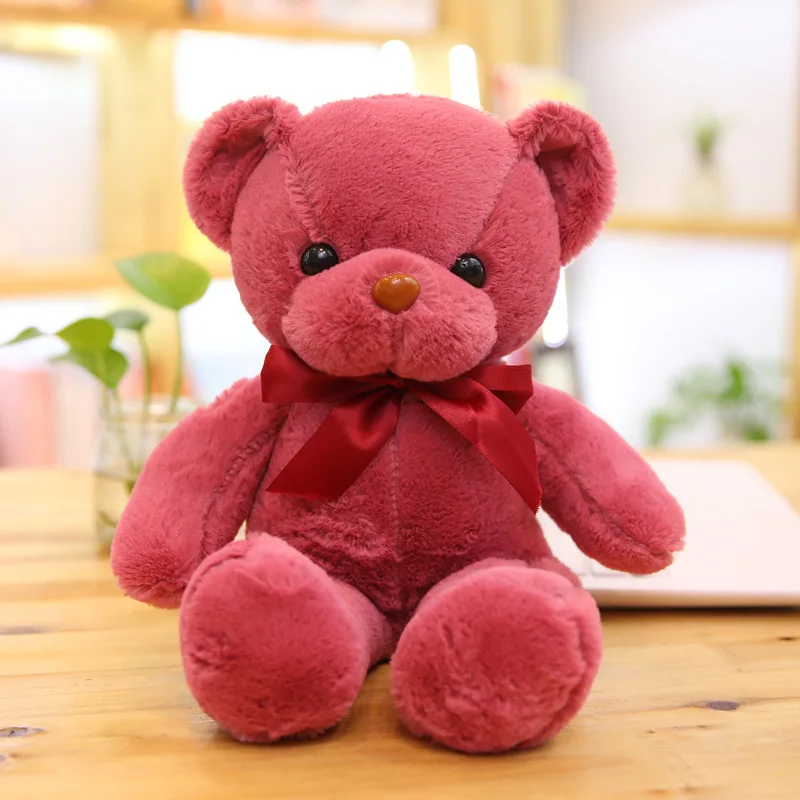 

Free ship 45/55cm cute soft teddy bear kawaii doll pillow hugs doll small plush toys for children girl's christmas birthday gift