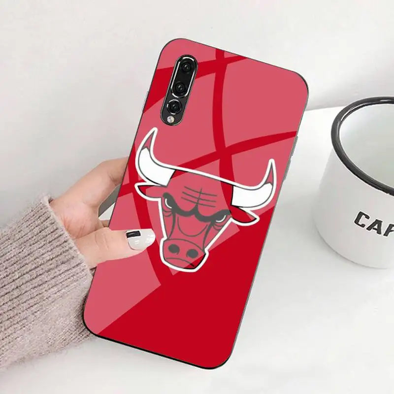 

Cool Digital Art Line Bull Head Phone Tempered Glass For Huawei P9 10 Plus 20 Pro Mate9 10 20 20pro Honor7A 8X 9 10 Nova3i 5