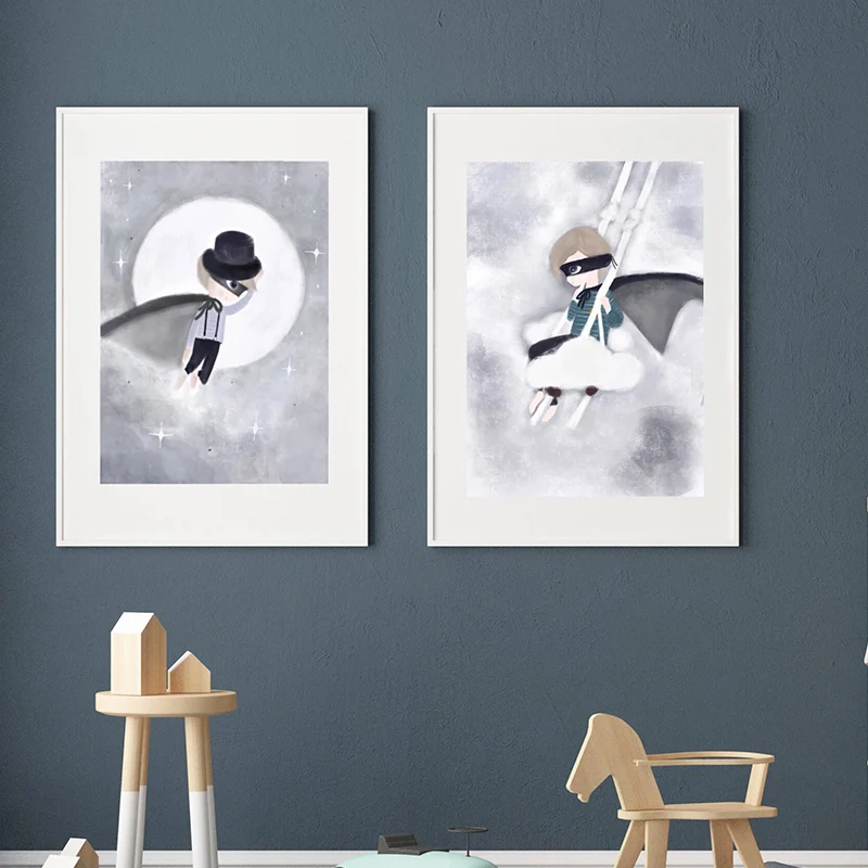 

Boy Room Wall Art Print Canvas Painting Modular Art Playroom Poster Chart Educational Prints For Kids