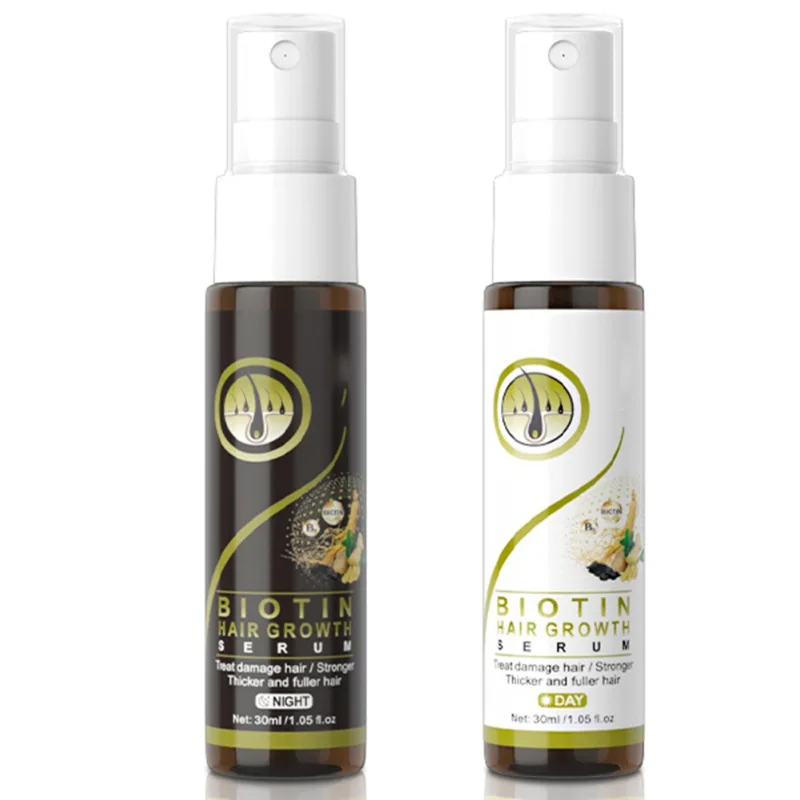 

2 шт., сыворотка для роста волос для мужчин и женщин, с биотином