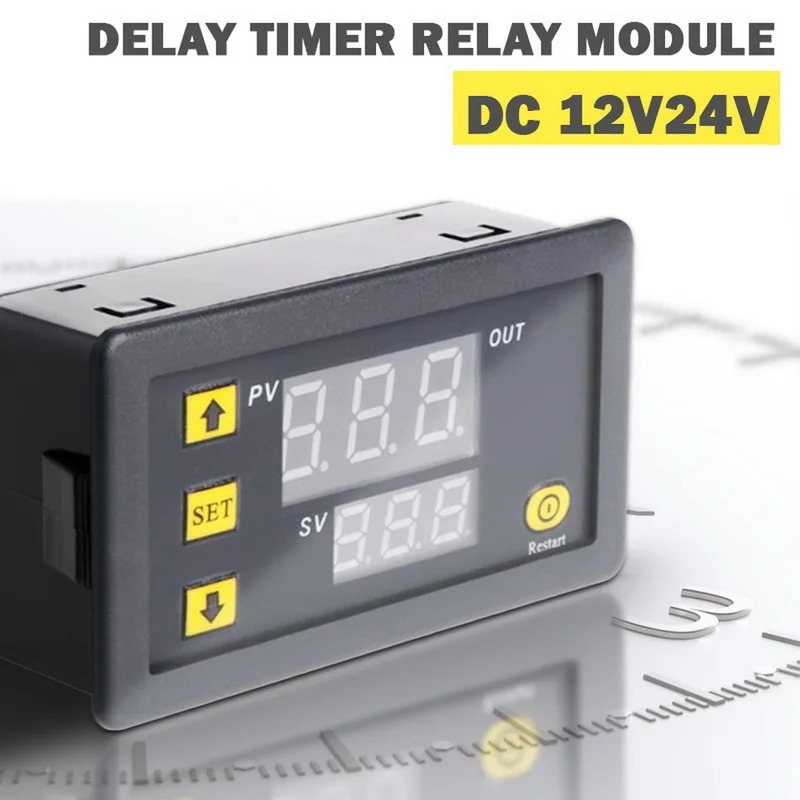 DC12V/24V AC110V/220V Цифровой период таймер задержки модуль с светодиодный Дисплей