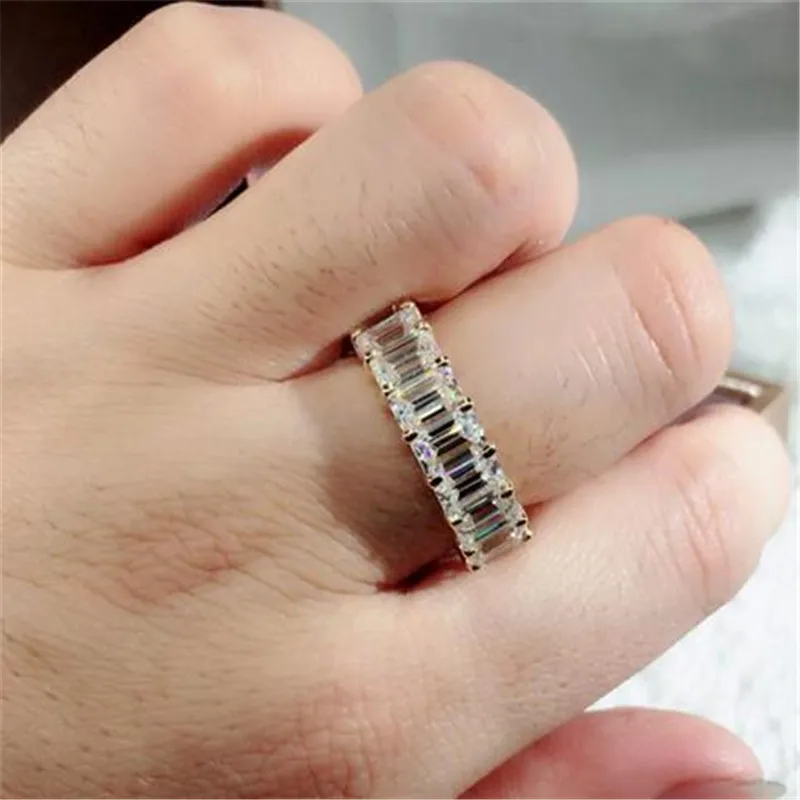 

Hot sale new arrivals jewelry filled princess cut white women's wedding engagement ring