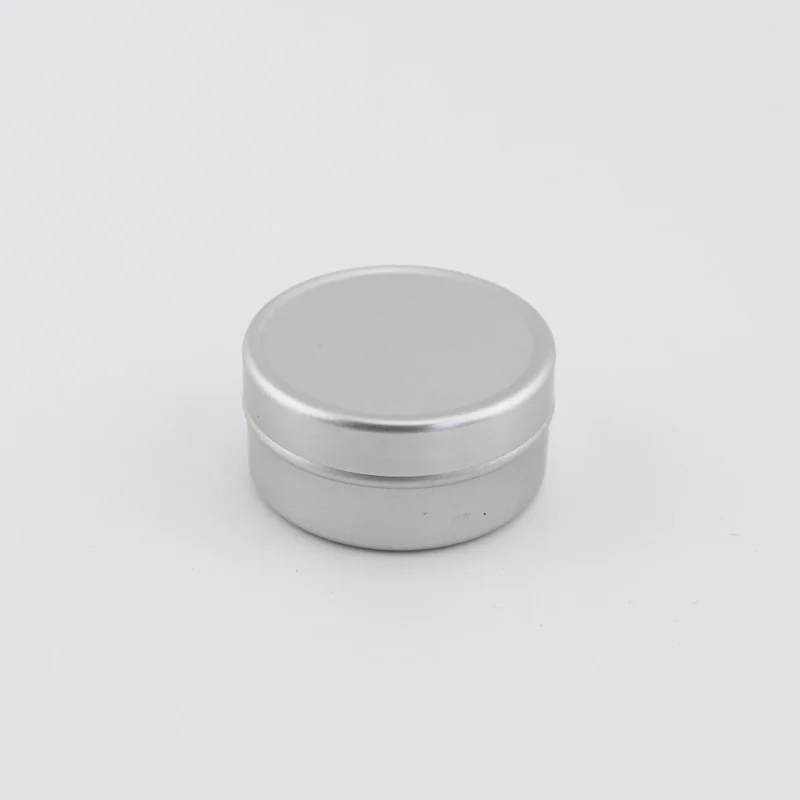 5 г 10 пустые круглые алюминиевые банки для бальзама косметики серебряная