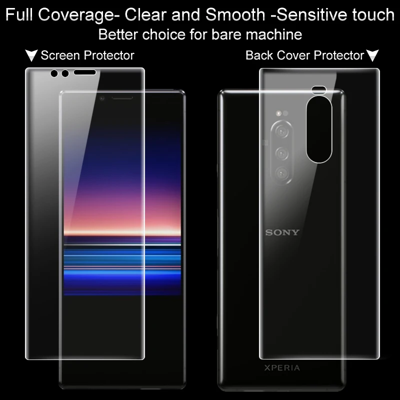 Imak 2 шт. прозрачная Гидрогелевая пленка для Sony Xperia 1 3D полное покрытие Защита