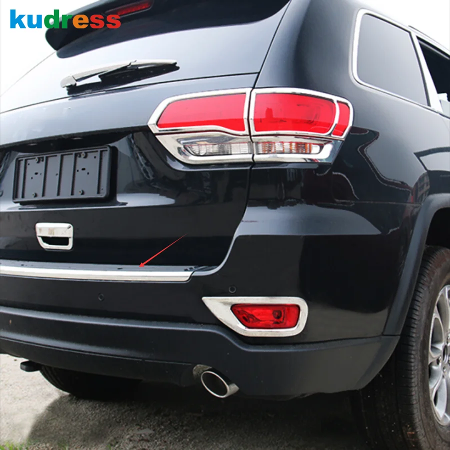 Накладка на заднюю дверь автомобиля из нержавеющей стали для Jeep Grand Cherokee 2012|steel rear
