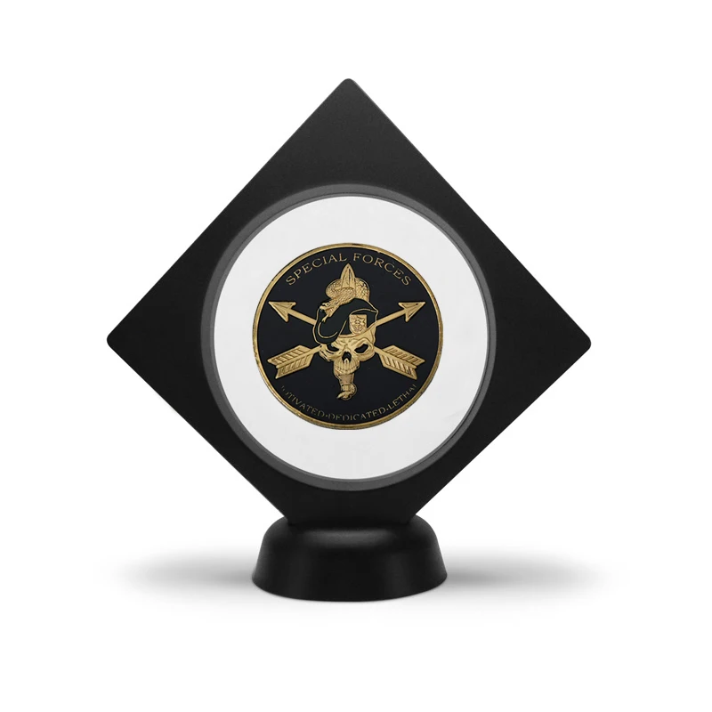coin2 with stand WR армия США Военные позолоченные монеты коллекционные с монетницей Air Force темно-синяя сувенирная монета подарок для мужчин дропшиппинг - Цвет: coin2 with stand