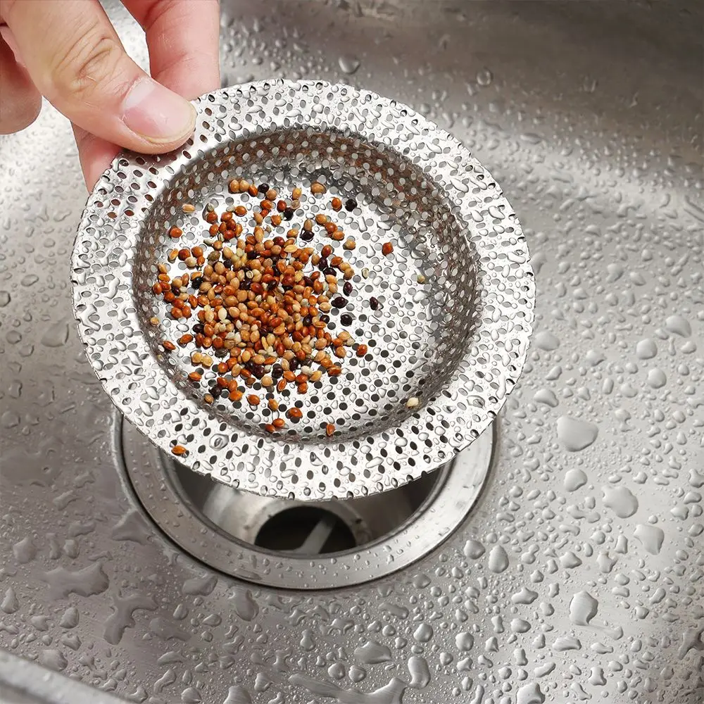 

7/9/11cm Stainless Steel Anti Clog Hair Clean Up Stopper Sewer Sink Strainer Drain Filter Waste Catcher Mesh Trap