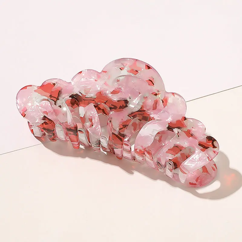 Модный Леопардовый цвет акриловый мрамор заколка для хвоста цветные волосы