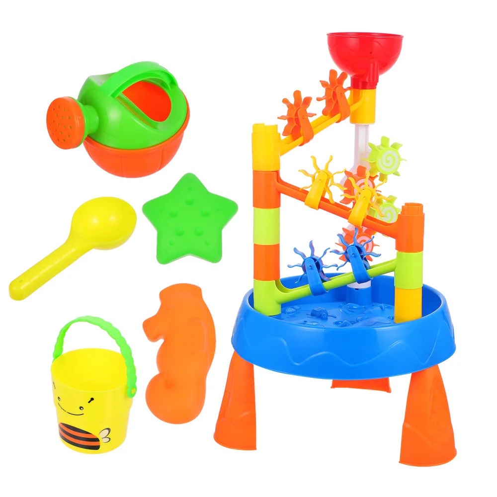 

1 Set Sand Playing Table Beach Table Playing Sand Windmill Children
