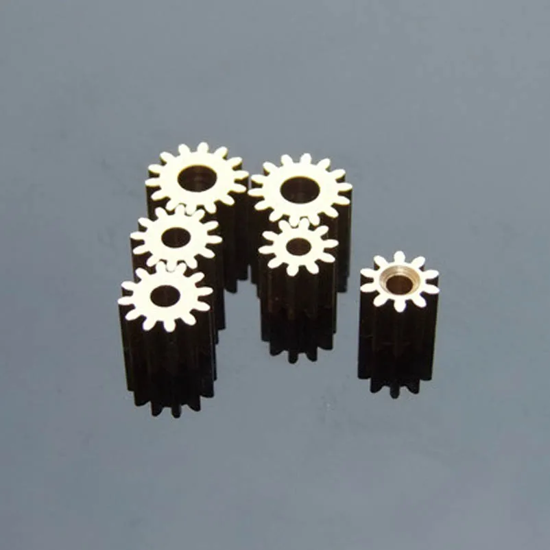 

165A 0.5M Copper Gears 9mm Diameter 16 Tooth 4.97mm Shaft Hole for 755/ 775 Motor Spindle Axis Gear