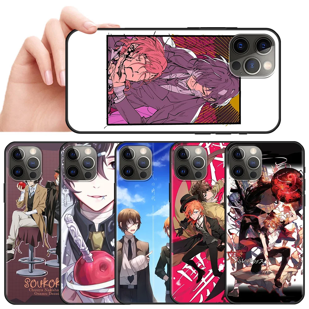 

Silicone Case for Apple iPhone 11 7 XR 12 Pro Max X 6 6S 8 Plus 11Pro 12 Mini XS 5 5S SE Back Cover Bungou Stray Dogs