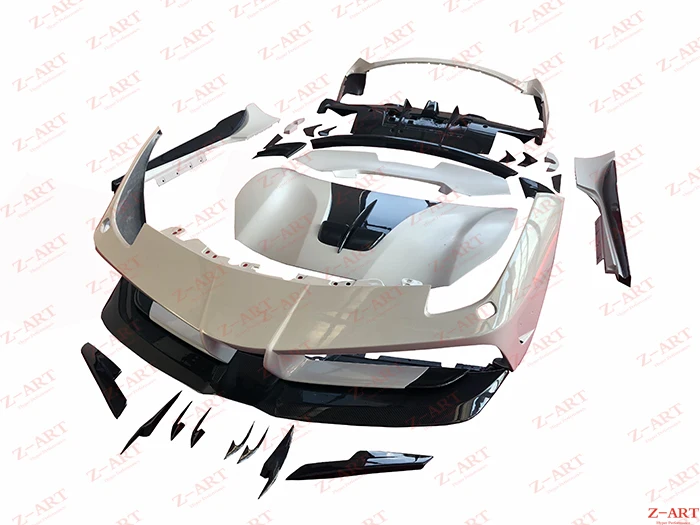 Z-ART модифицированный Комплект кузова для Ferrari 488- тюнинг тела комплект для Ferrari 488 GTB ремонт тела комплект аэродинамическая настройка Комплект