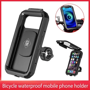 motorcycle phone holder bag waterproof bracket rechargeable 22 32mm handlebar mount bike 3 5 to 6 1in cellphone stand case free global shipping