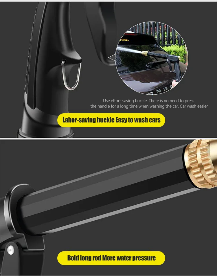 Портативный водяной пистолет высокого давления для очистки автомойки садовый