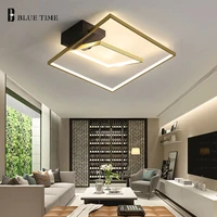 surface mount led ceiling light 110v 220v bedroom living room modern ceiling lamp 110v 220v square lighting fixtures goldwhite