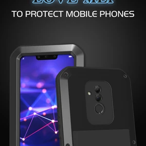 love mei powerful metal waterproof case for huawei mate 20 litehuawei mate 20 prohuawei mate 20 shockproof armor gorilla glass free global shipping