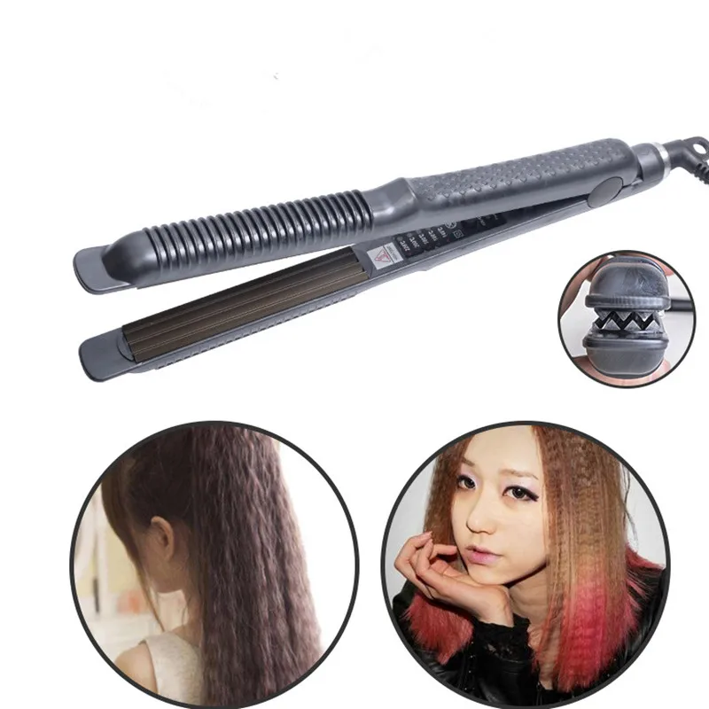 

Fast Heating Corrugated Hair Curler Crimper Corrugation Flat Iron Fluffy Small Waves Corn Perm Splint Curling Irons Hair Waver