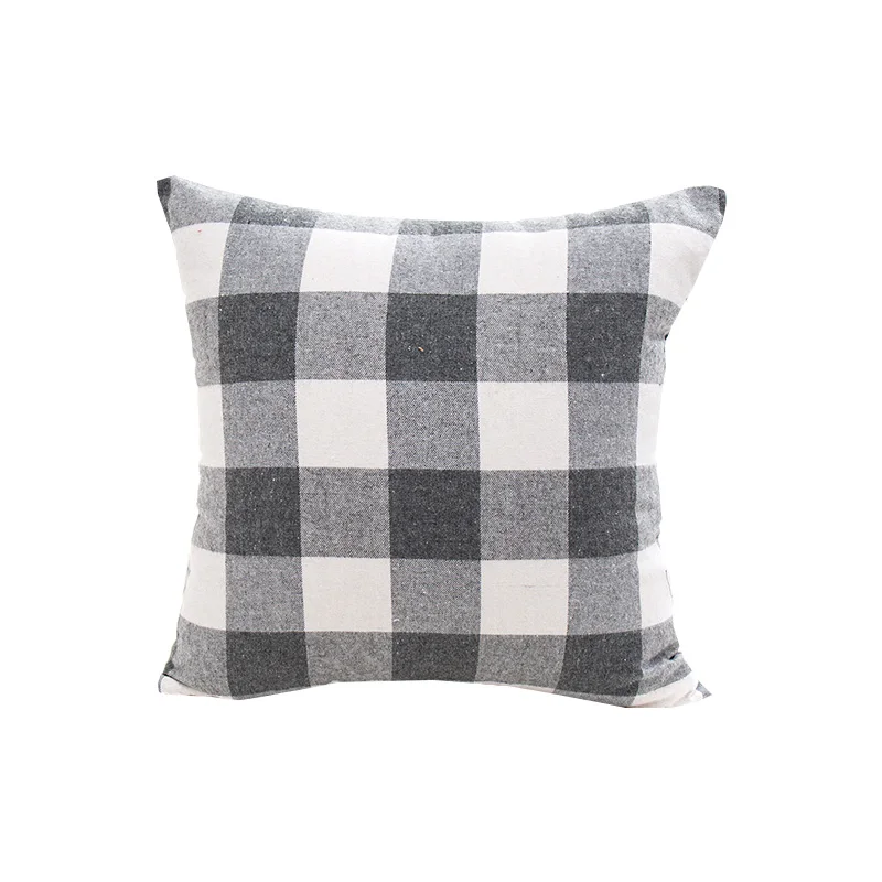Разноцветные чехлы на диванные подушки в клетку полоску для дома 30*50 40x40 45x45 50x50 55x55