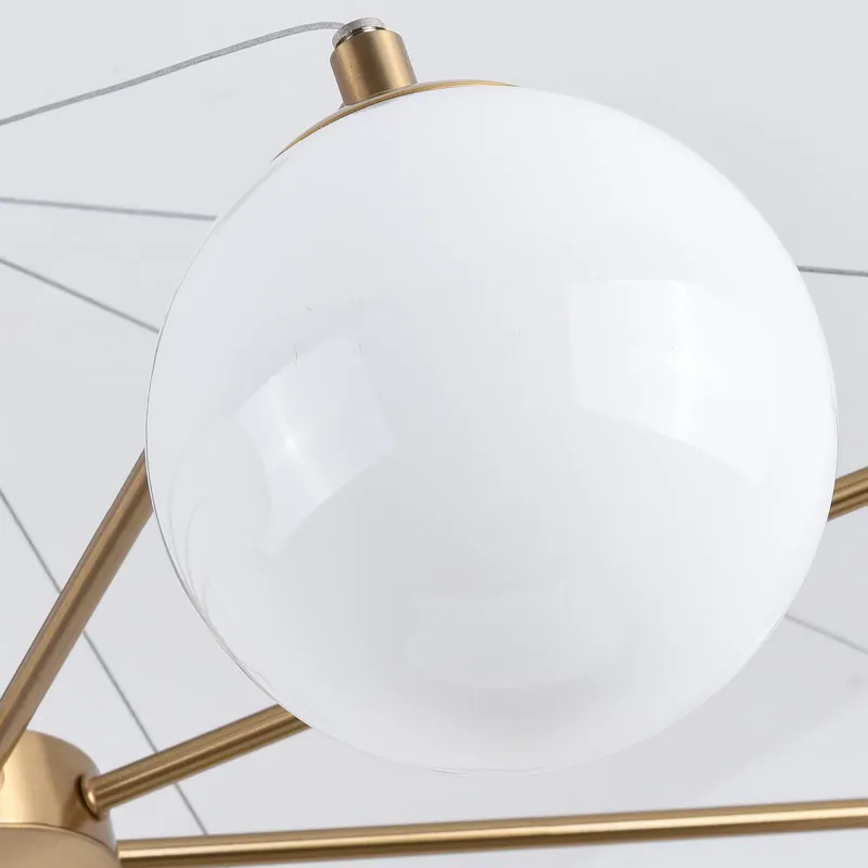 Люстра скандинавского дизайна освещение современная стеклянная лампа для