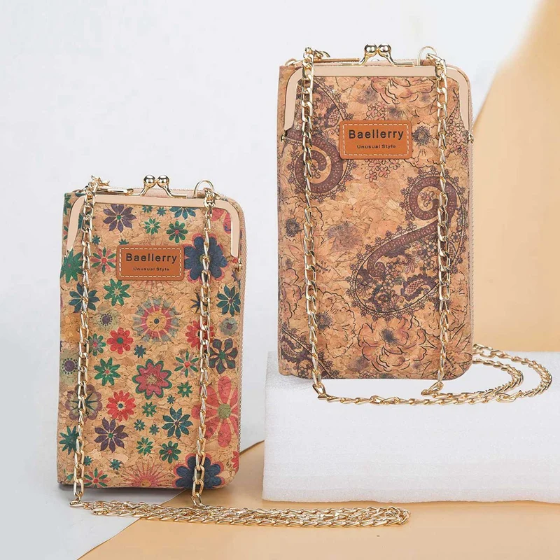 

Baellerry Ladies Wallet New Handbag Coin Purse Mobile Phone Bag 319 & Baellerry Brand Cork Women's Long Wallet 301