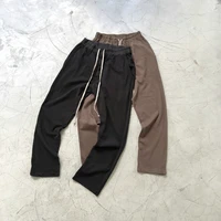 best quality tanblack drawstring sweatpants relaxed fit kanye cotton trousers streetwear