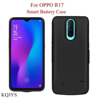 kqjys 5000mah for oppo r17 battery case external power bank smart charging cover case for oppo r17 battery charger case
