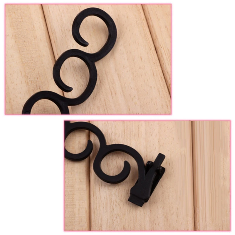 Инструмент для плетения черных волос 2 шт. приспособление пучка пучок