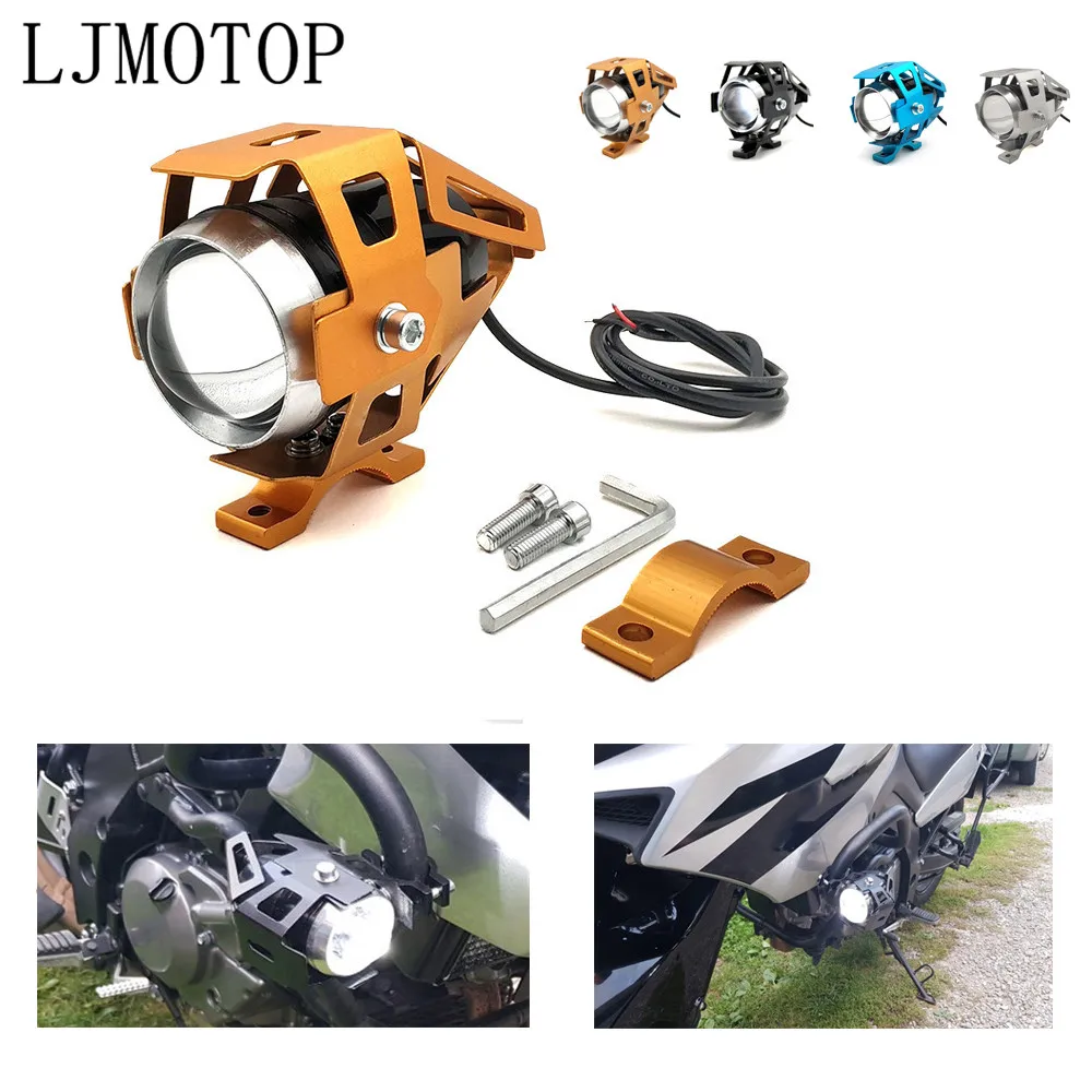 Мотоцикл 12V светодиодный фары вспомогательная лампа U5 прожектор мотоцикл для KTM