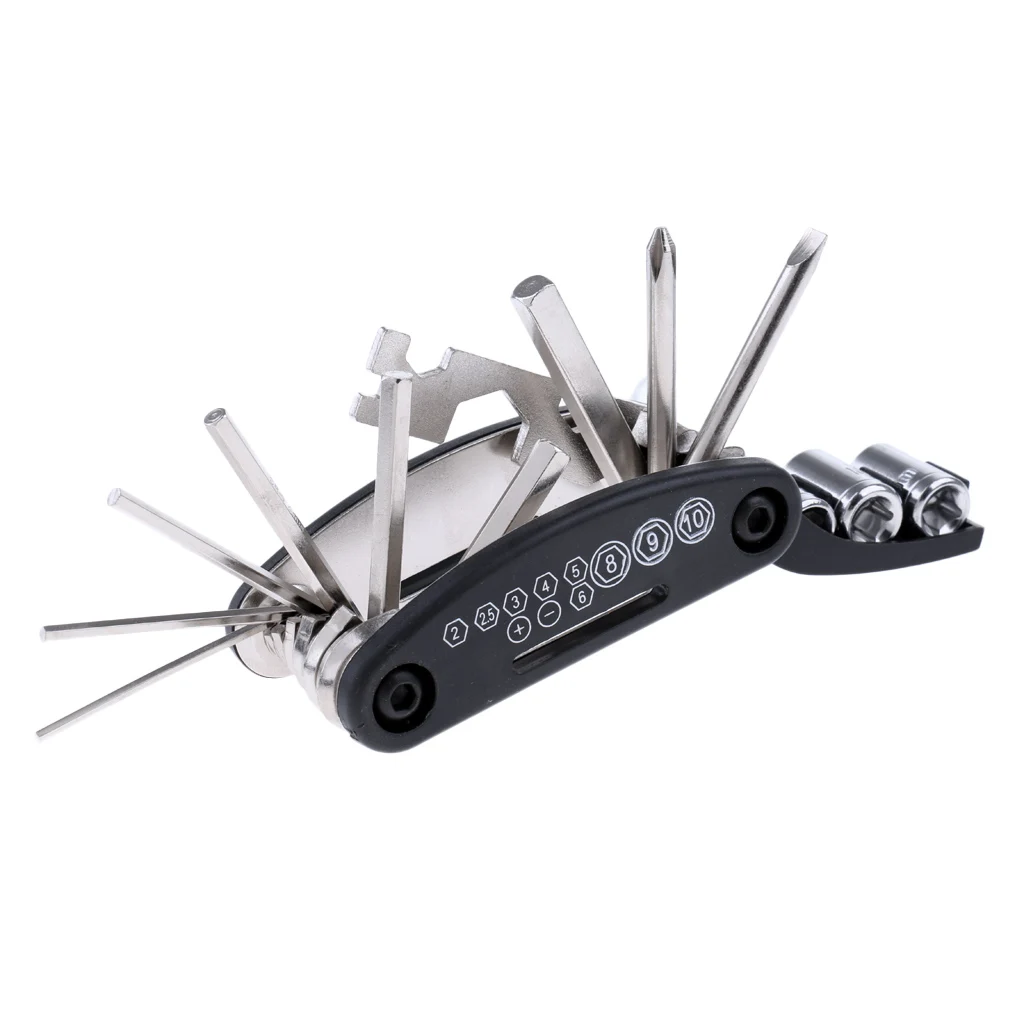 Портативный многофункциональный набор инструментов для ремонта велосипеда 15 в 1