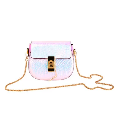 Седельные сумки из искусственной кожи с принтом для женщин маленькая дамская