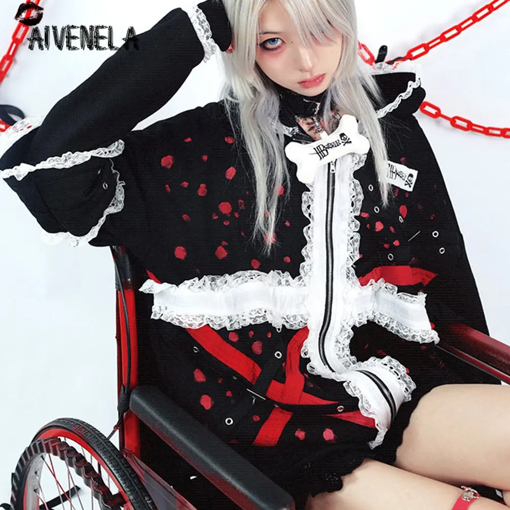 Женский бархатный свитшот с длинным рукавом в готическом стиле - купить по