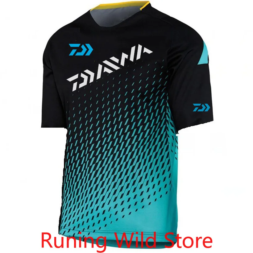 

2021 Summer A Dawa Fishing Shirt Men Outdoor Sports Breathable Camouflage Fishing Shirt Hiking Camping Fishing Clothing