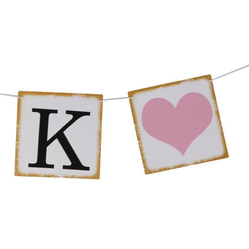 Европейский Американский стиль ретро свадебное Pull флаг спасибо праздничное