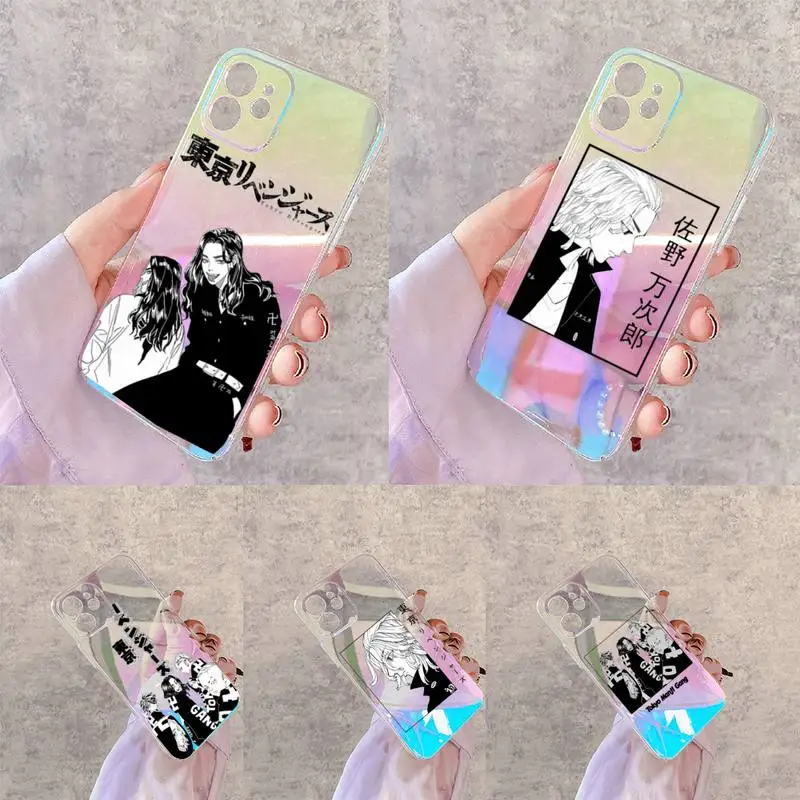 

Tokyo Revengers manjiro sano Phone Case for iPhone xiaomi redmi 7 8 9 11 12 10 S X XS XR MINI Pro Max Plus laser Transparent