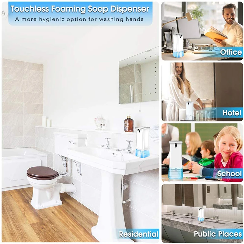 enchen automatic touchless foam soap dispenser with infrared motion sensor 280ml foam soap dispenser for bathroom kitchen free global shipping