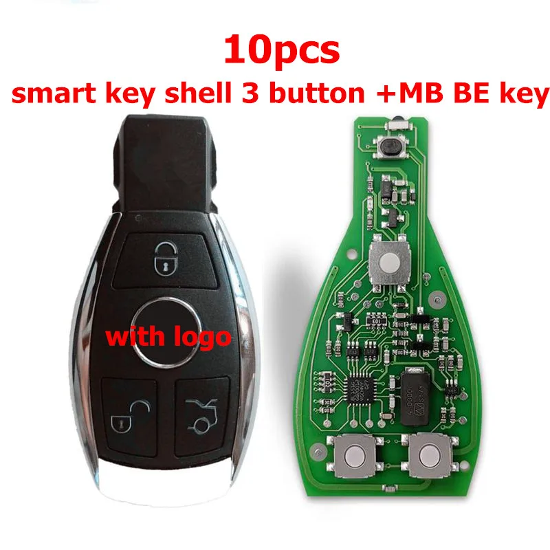 3 ADD BE 10PCS CGDI умный дистанционный ключ для Mercedes для Benz поддержка s BGA 315 МГц или 433 МГц кнопки Поддержка всех FBS3 и автоматическое восстановление - Цвет: 3 ADD BE 10PCS