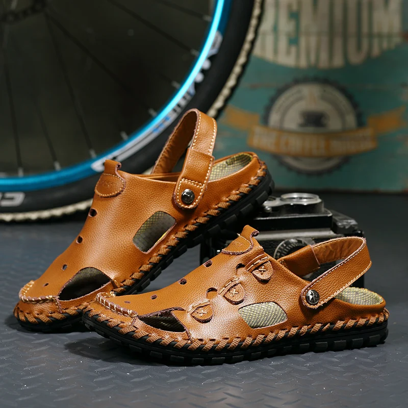 

Sandalia Masculina Sandalias Hombre Sandals Men Leather Sandale Homme Ete Sandalet Erkek Summer For Shoes Sandal Sandals-men