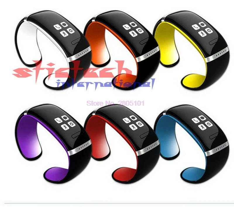 

by dhl or ems 20 sets Wearable Electronic Wristband L12S OLED Bluetooth Bracelet Wrist Watch for IOS iPhone Samsung & Android